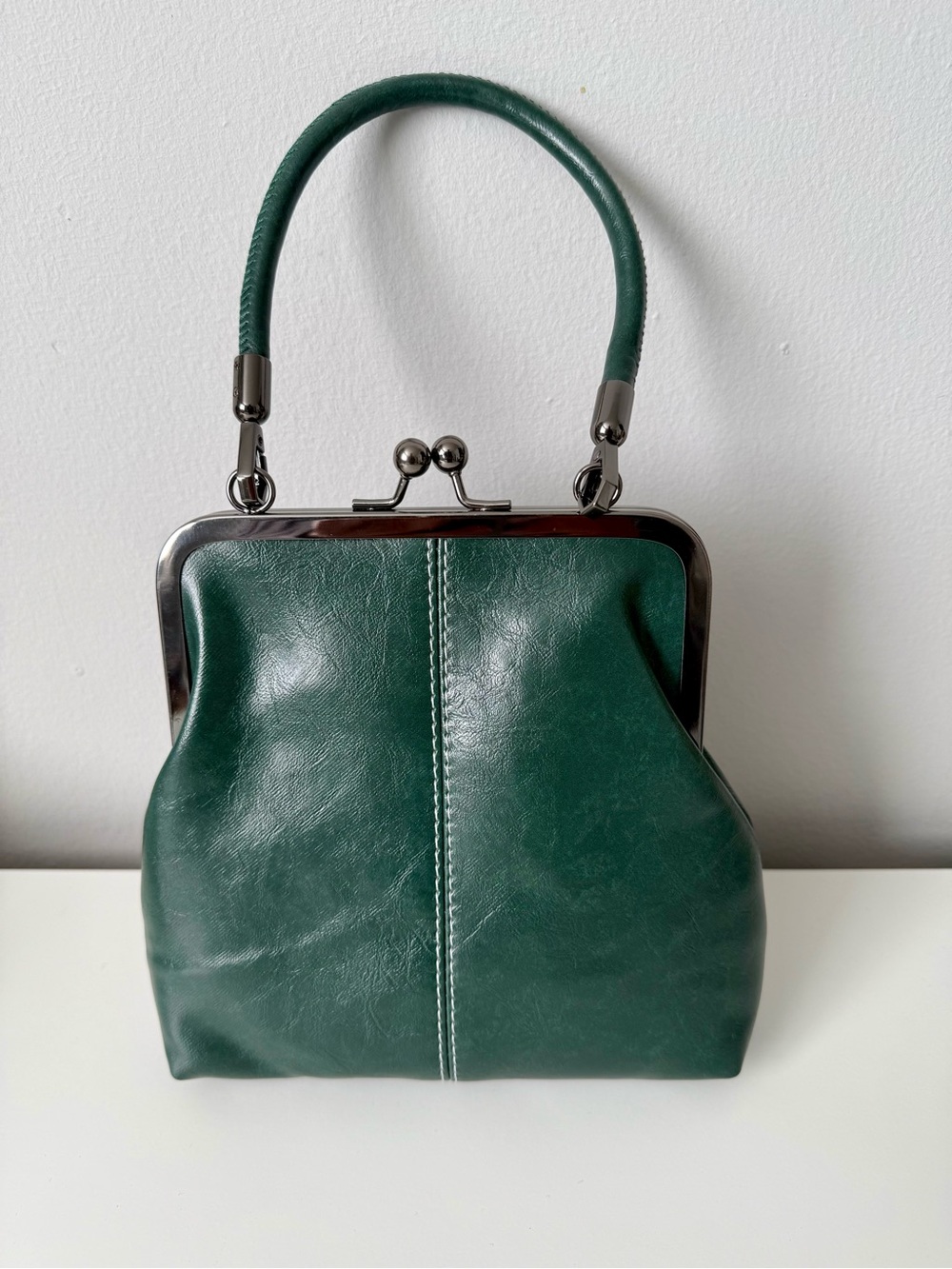 Green Frame-Top Handbag - Women Bags